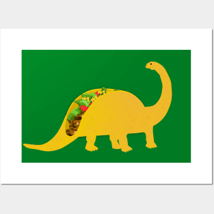 Tacosaurus - Funny Dinosaur Posters and Art